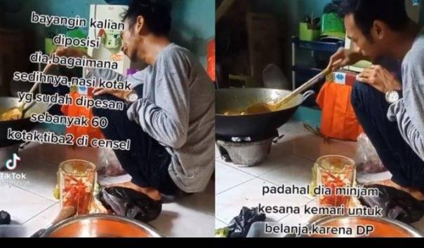 Viral Pesanan 60 Box Dicancel Penjual Nasi Ini Hanya Bisa Nangis Bos PsStore Tersentuh dan Beli 3000 Bungkus