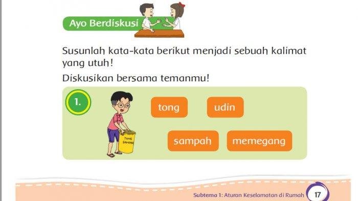 KUNCI JAWABAN Kelas 2 SD TEMA 8 Halaman 14 s.d 19 Susunlah Kata-kata Berikut Menjadi Sebuah Kalimat yang Utuh
