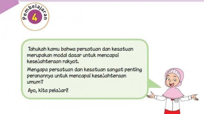 KUNCI JAWABAN Kelas 6 Tema 2 Halaman 123 124 125 dan 126 127 128 129 Buku Tematik Siswa Subtema 3 Bersatu Kita Teguh