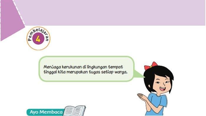 KUNCI JAWABAN Kelas 6 SD Tema 2 Halaman 27 28 29 30 31 Buku Tematik Siswa Subtema 1 Pembelajaran 4 Rukun dalam Perbedaan