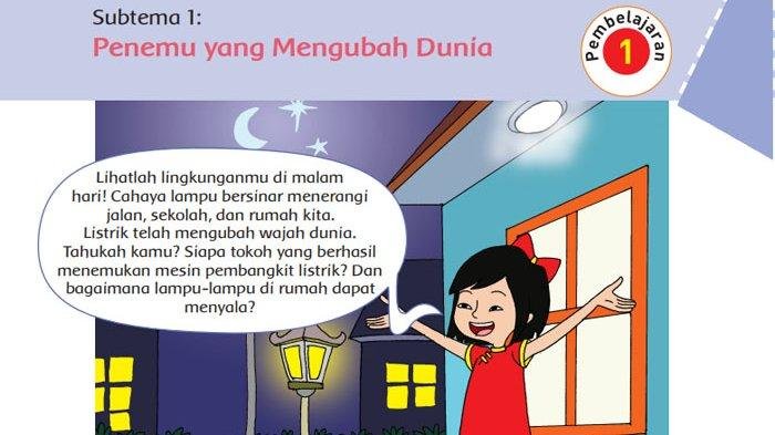 KUNCI JAWABAN Kelas 6 Tema 3 Halaman 1 2 3 4 5 6 7 8 9 Buku Tematik Siswa SD Subtema 1 Tokoh dan Penemuan
