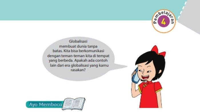 KUNCI JAWABAN Soal Kelas 6 SD Tema 4 Halaman 29 30 31 32 33 34 35 36 Buku Tematik Siswa Subtema 1 Pembelajaran 4 Globalisasi