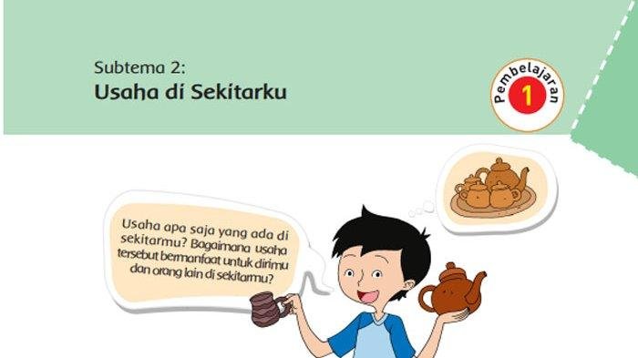 KUNCI JAWABAN Kelas 6 SD Tema 5 Halaman 63 64 65 66 67 69 70 71 72 73 74 Buku Tematik Siswa SD Subtema 2 Usaha di Sekitarku