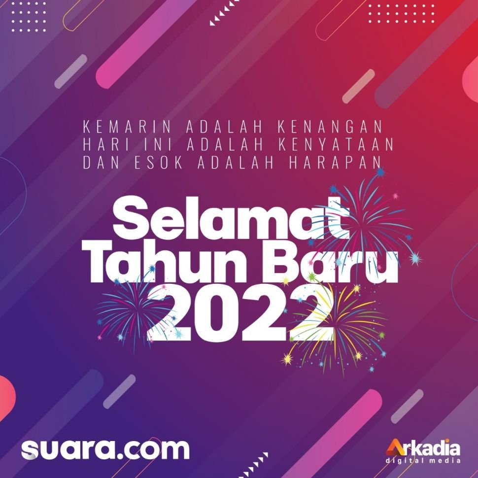 Gambar Ucapan Tahun Baru 2022, Selamat Tahun Baru (Suara.com)