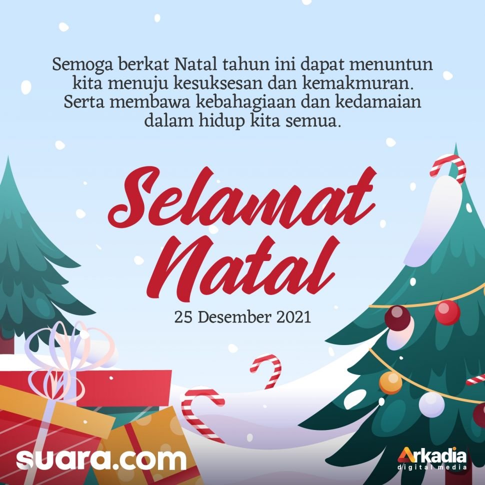 Kartu Ucapan Natal 2021 Bisa Download Gratis dari Suara.com, ucapan selamat hari natal 2021 (Suara.com)