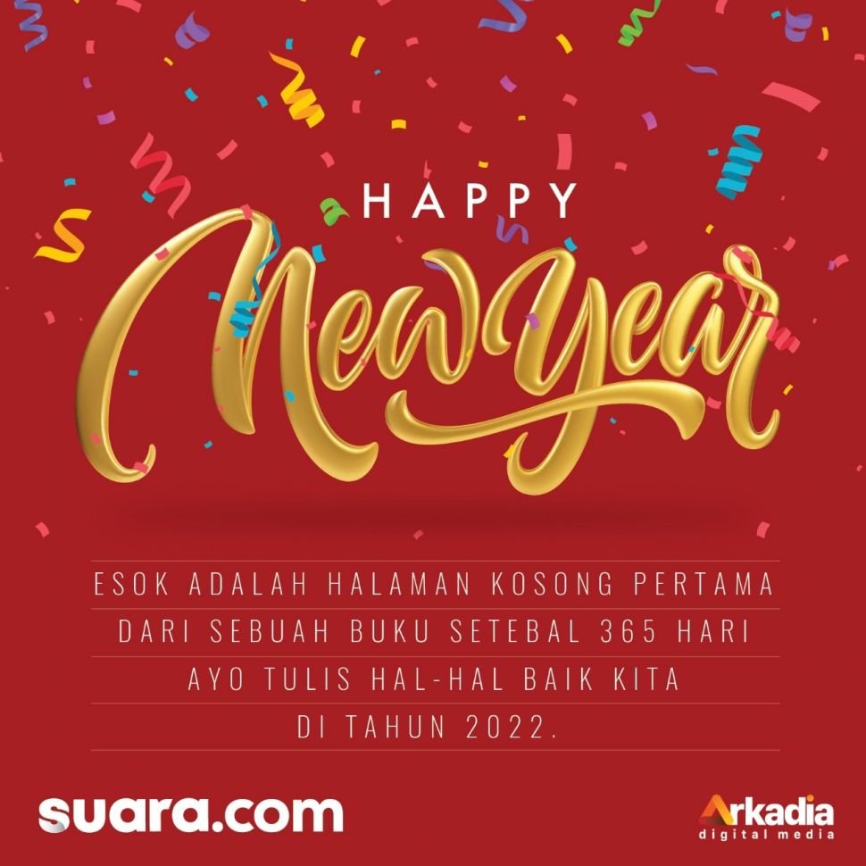 Gambar Ucapan Tahun Baru 2022, Selamat Tahun Baru (Suara.com)