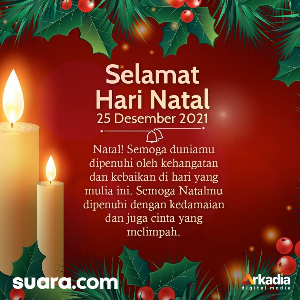 Kartu Ucapan Natal 2021 Bisa Download Gratis dari Suara.com, Selamat Hari Natal (Suara.com)