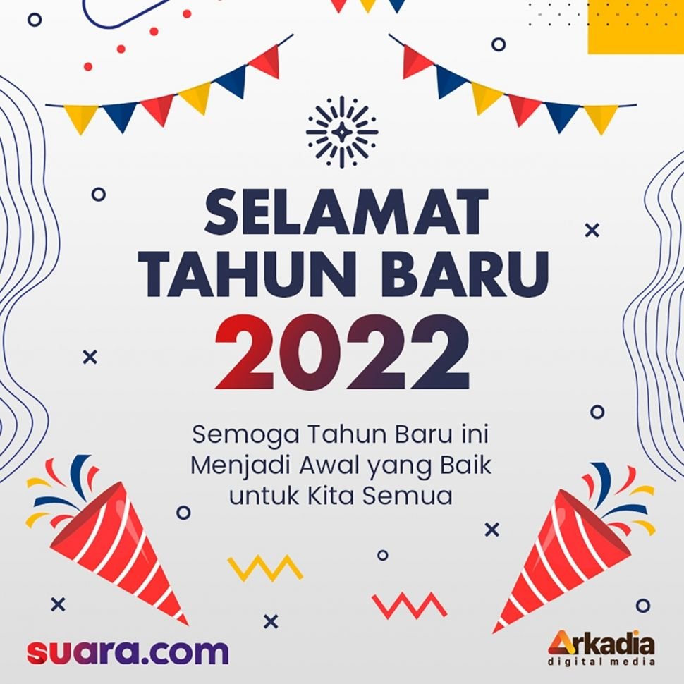 Gambar Ucapan Tahun Baru 2022, Selamat Tahun Baru (Suara.com)