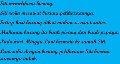 Tuliskan kembali teks berikut dengan memperhatikan penggunaan huruf kapital dan tanda baca