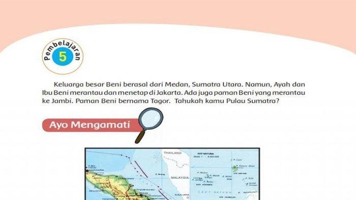 KUNCI JAWABAN SOAL Kelas 4 SD Tema 8 Halaman 40 41 42 43 44 45 46 47 48 49 50 51 Buku Tematik Siswa Subtema 1 Daerah Tempat Tinggalku