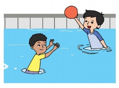 Buatlah kalimat percakapan sederhana berdasarkan gambar berikut yang memuat kata sapaan