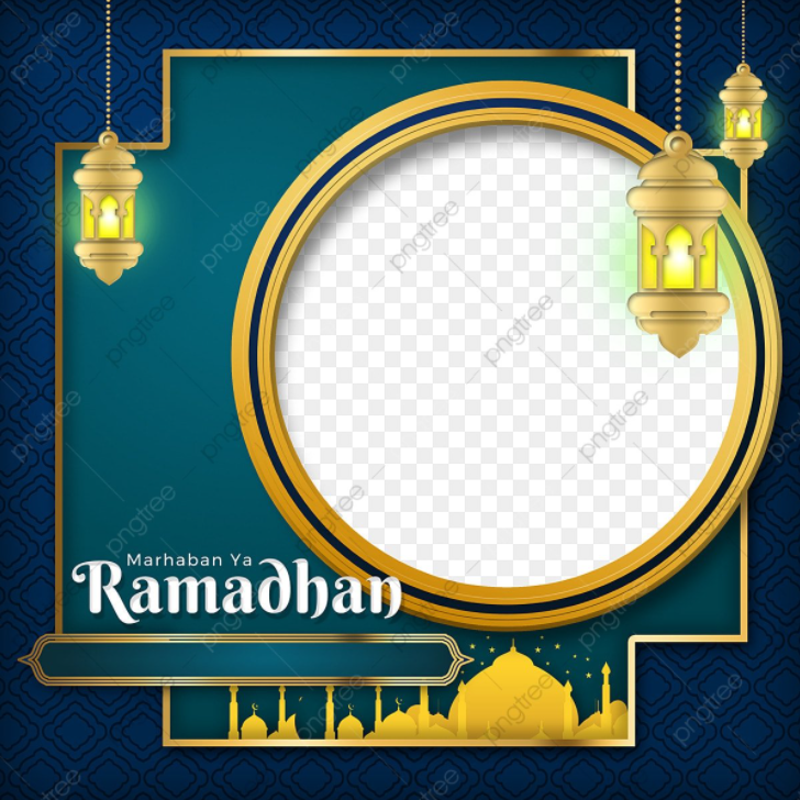 Template Twibbon Marhaban Ya Ramadhan 2022 PNG