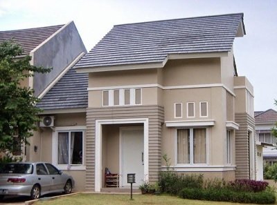 Contoh Cat Rumah Warna Cream Susu Kombinasi Terbaru