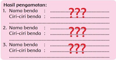 Hasil Pengamatan Nama Benda Ciri-Ciri Bet, Net, Meja dan Bola Pingpong Hasil Pengamatan Nama Benda Ciri-Ciri Bet, Net, Meja dan Bola Pingpong