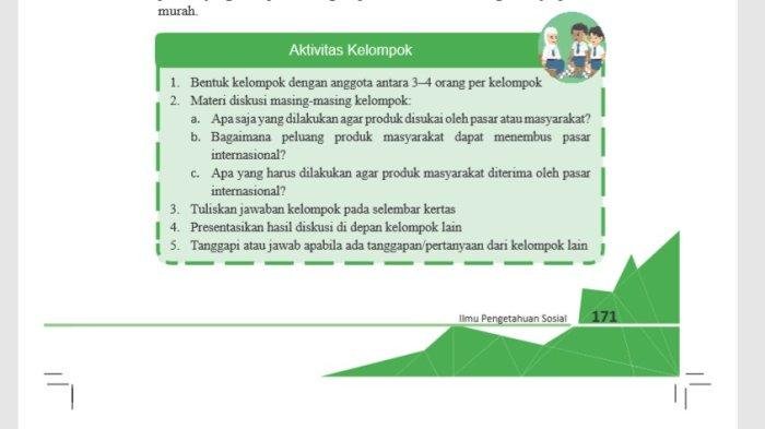 Bagaimana Produk Dapat Masuk Pasar Internasional Kunci Jawaban Kelas 9 Buku Mapel IPS Halaman 171