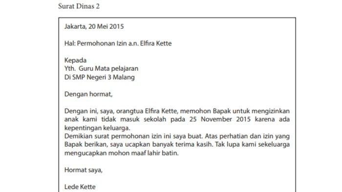 SOAL dan Kunci Jawaban Kelas 7 Bahasa Indonesia Halaman 253 Latihan Berpikir Kritis Memahami Surat Dinas