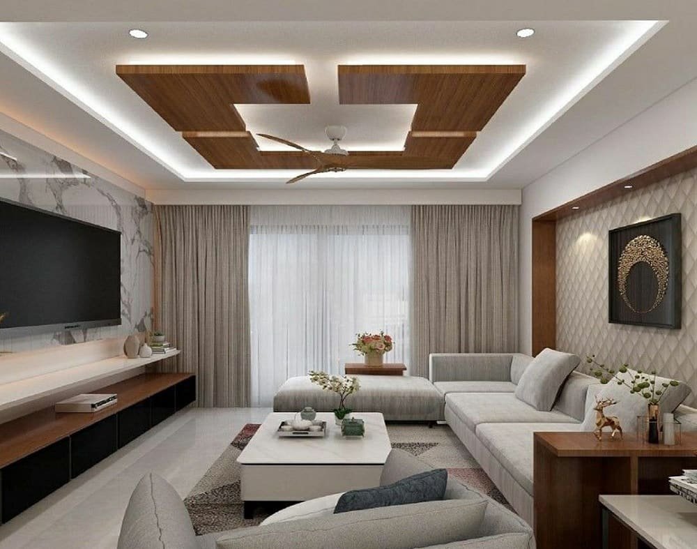 plafon ruang tamu elegan