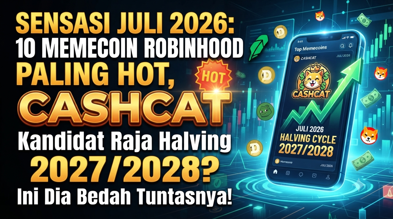 Sensasi Juli 2026: 10 Memecoin Robinhood Paling Hot, CASHCAT Kandidat Raja Halving 2027/2028? Ini Dia Bedah Tuntasnya!