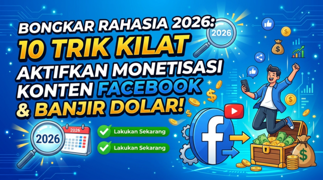 Bongkar Rahasia 2026: 10 Trik Kilat Aktifkan Monetisasi Konten Facebook & Banjir Dolar!