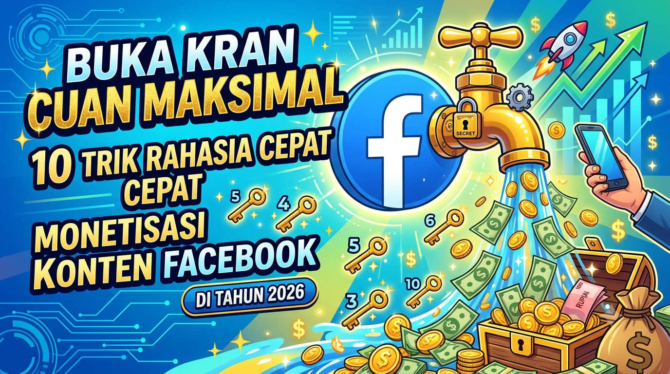 Buka Kran Cuan Maksimal: 10 Trik Rahasia Cepat Monetisasi Konten Facebook di Tahun 2026