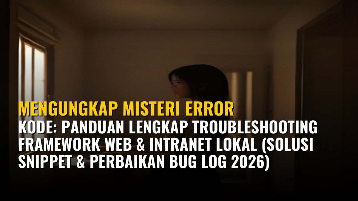 Mengungkap Misteri Error Kode: Panduan Lengkap Troubleshooting Framework Web & Intranet Lokal (Solusi Snippet & Perbaikan Bug Log 2026)