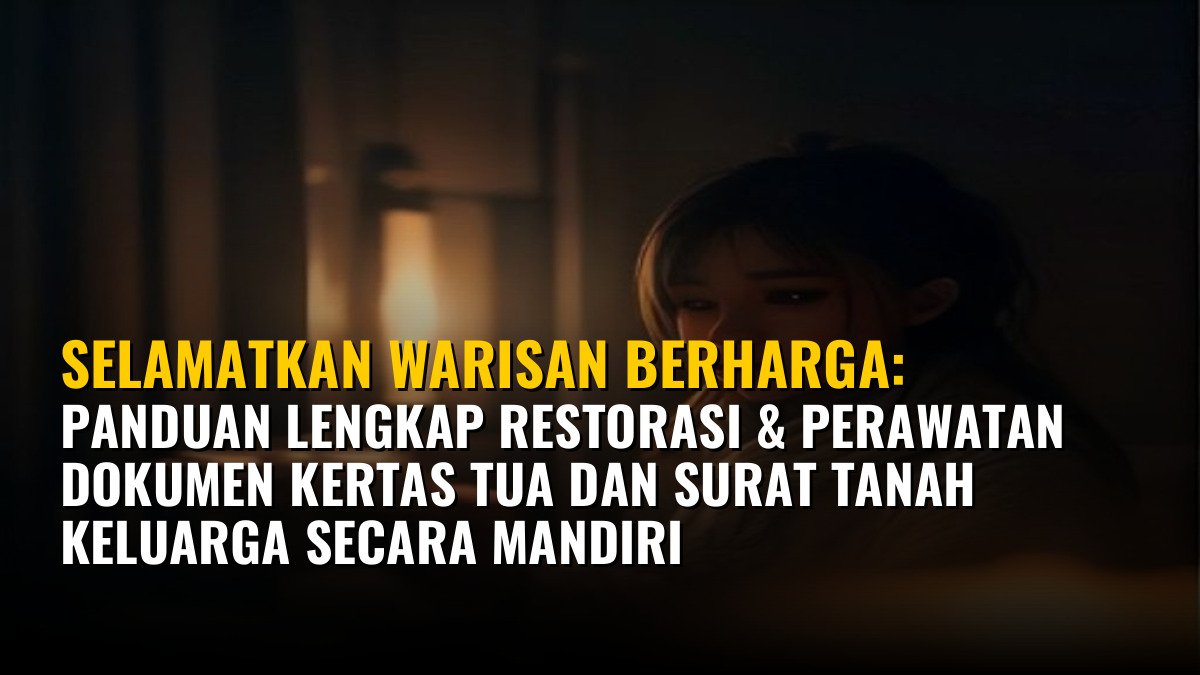 Selamatkan Warisan Berharga: Panduan Lengkap Restorasi & Perawatan Dokumen Kertas Tua dan Surat Tanah Keluarga Secara Mandiri