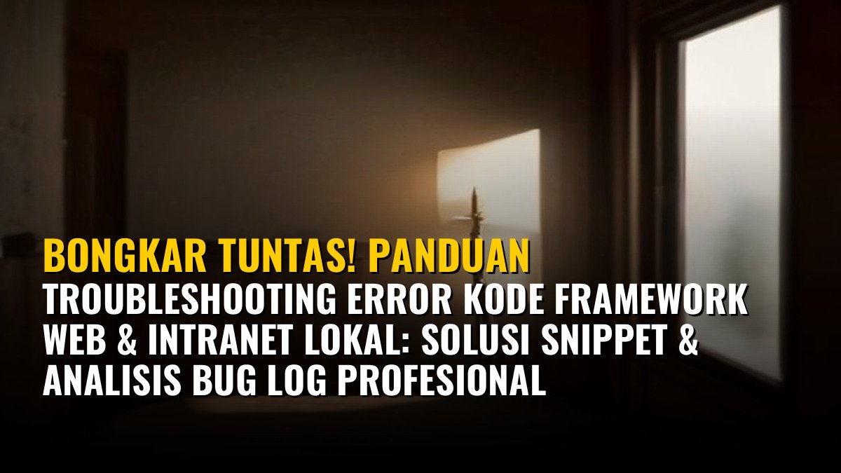 Bongkar Tuntas! Panduan Troubleshooting Error Kode Framework Web & Intranet Lokal: Solusi Snippet & Analisis Bug Log Profesional