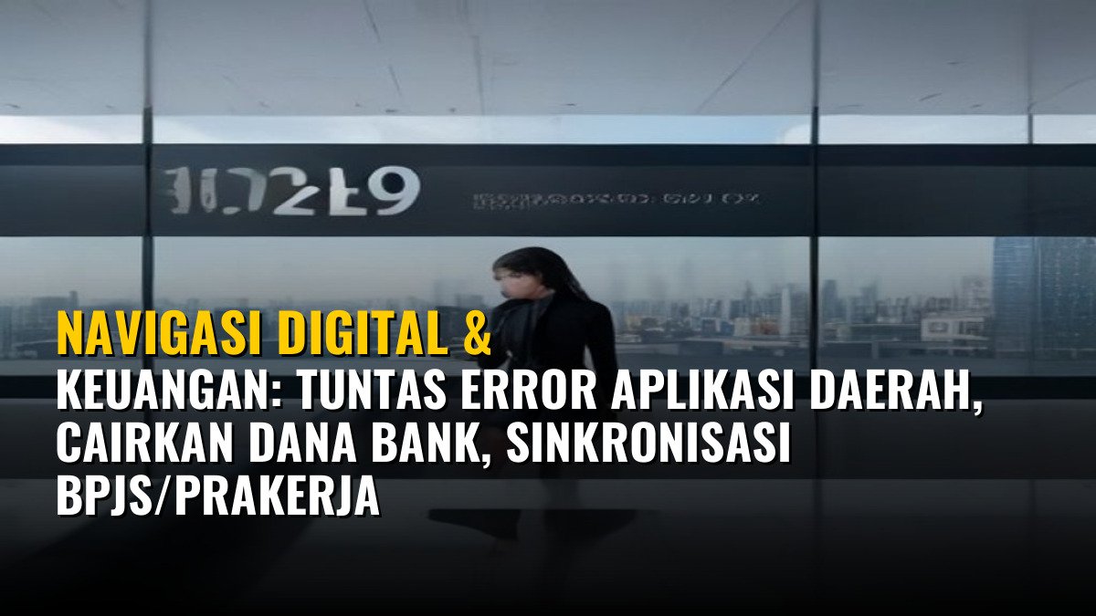 Navigasi Digital & Keuangan: Tuntas Error Aplikasi Daerah, Cairkan Dana Bank, Sinkronisasi BPJS/Prakerja