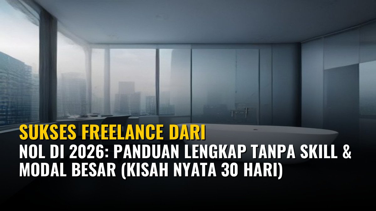 Sukses Freelance dari Nol di 2026: Panduan Lengkap Tanpa Skill & Modal Besar (Kisah Nyata 30 Hari)