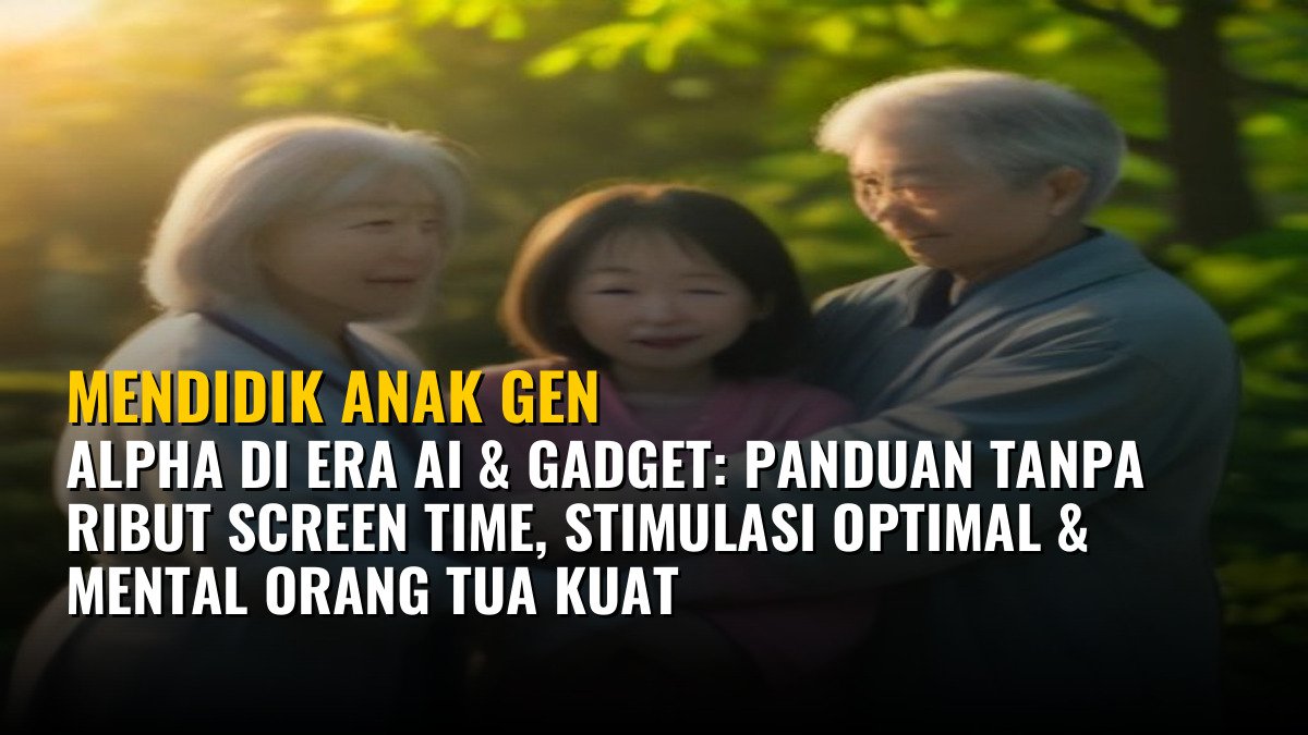 Mendidik Anak Gen Alpha di Era AI & Gadget: Panduan Tanpa Ribut Screen Time, Stimulasi Optimal & Mental Orang Tua Kuat