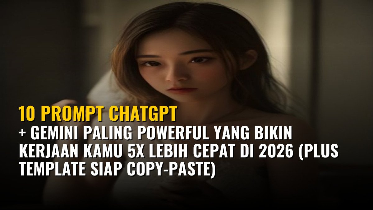 10 Prompt ChatGPT + Gemini Paling Powerful yang Bikin Kerjaan Kamu 5x Lebih Cepat di 2026 (Plus Template Siap Copy-Paste)