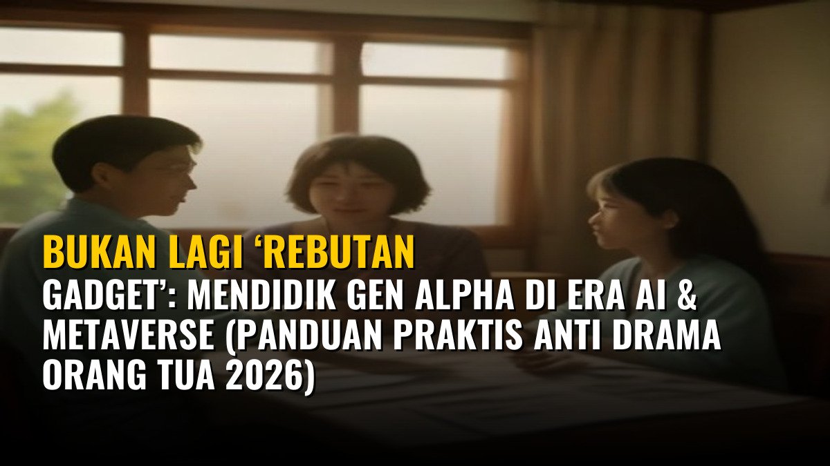 Bukan Lagi ‘Rebutan Gadget’: Mendidik Gen Alpha di Era AI & Metaverse (Panduan Praktis Anti Drama Orang Tua 2026)