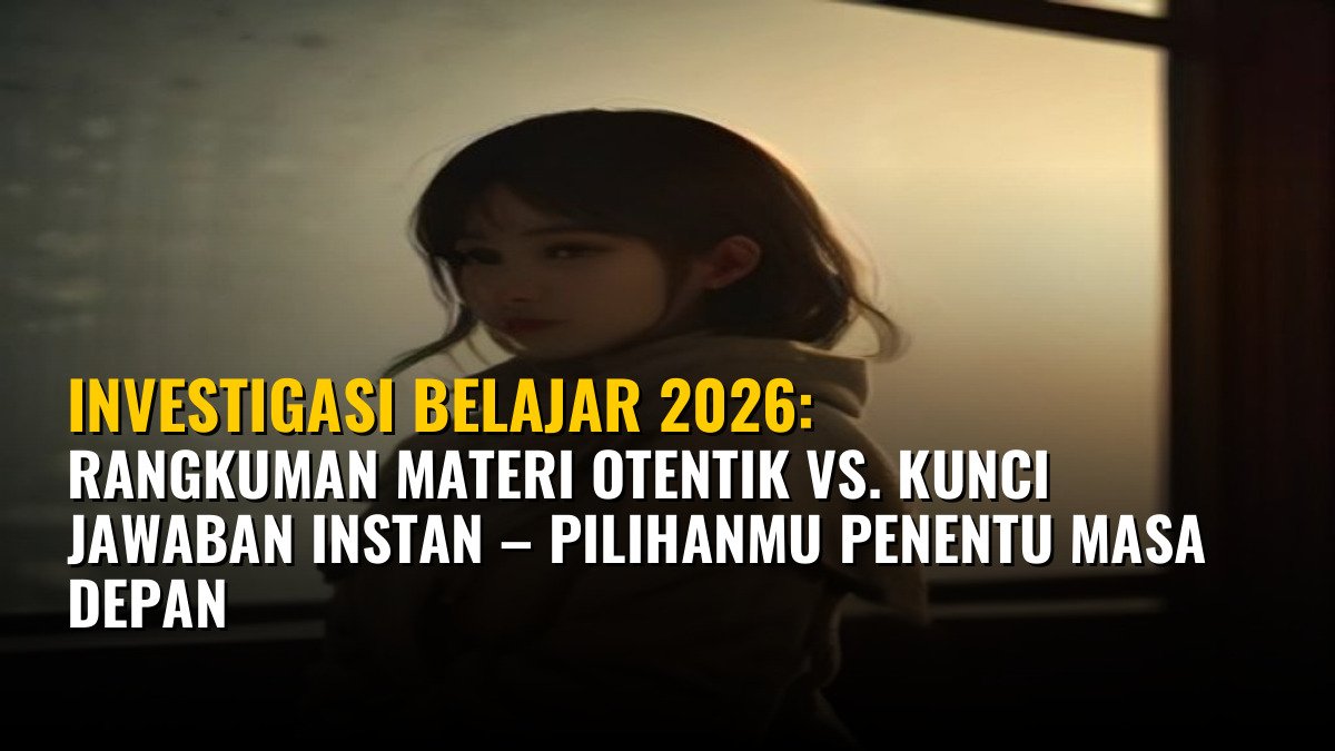 Investigasi Belajar 2026: Rangkuman Materi Otentik vs. Kunci Jawaban Instan – Pilihanmu Penentu Masa Depan