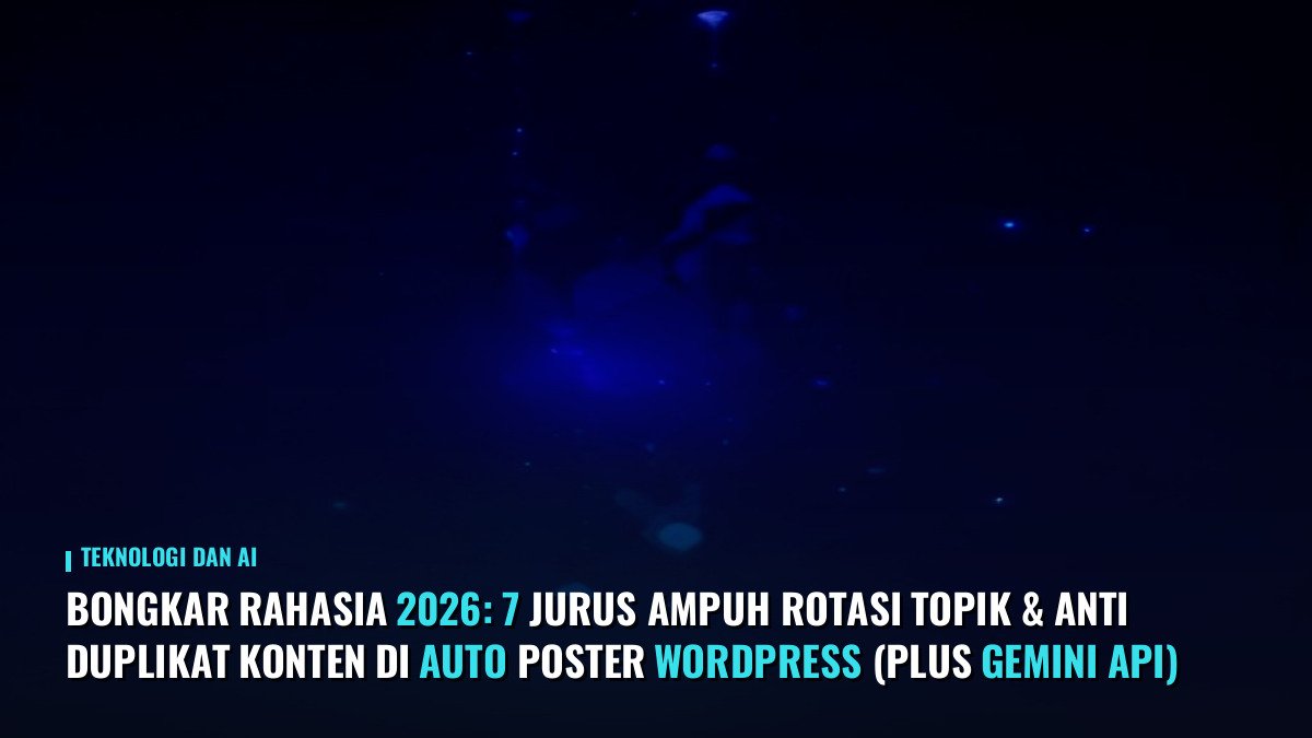 Bongkar Rahasia 2026: 7 Jurus Ampuh Rotasi Topik & Anti Duplikat Konten di Auto Poster WordPress (Plus Gemini API)
