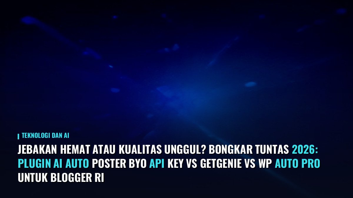 Jebakan Hemat Atau Kualitas Unggul? Bongkar Tuntas 2026: Plugin AI Auto Poster BYO API Key vs GetGenie vs WP Auto Pro untuk Blogger RI